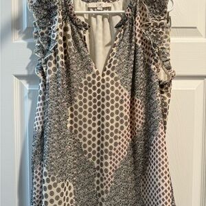 Loft ladies blouse. Size XL. Cream/multi color